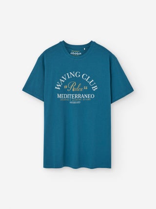 T-shirt en Coton avec Imprimé
