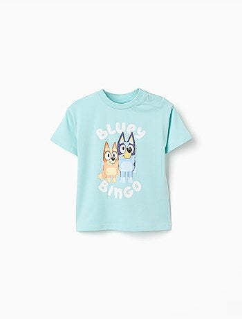 T-shirt en coton avec imprimé Bluey et Bingo