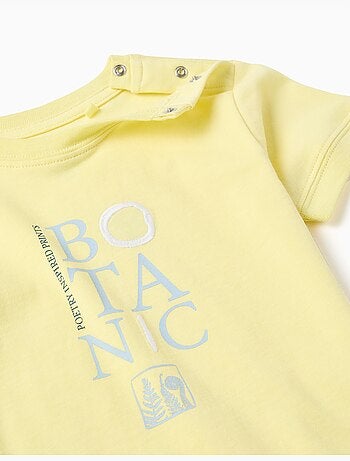 T-shirt en coton avec imprimé Botanic