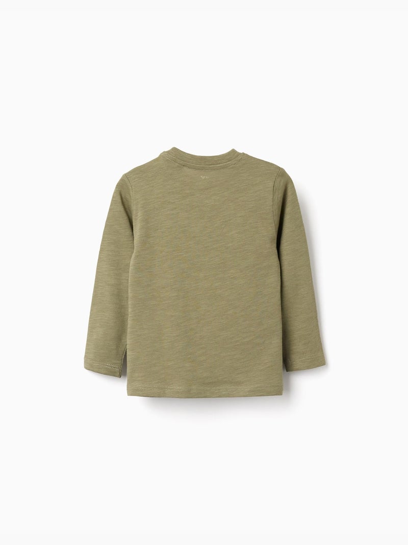 T-shirt en coton avec imprimé Cactus Garden Vert foncé - Kiabi