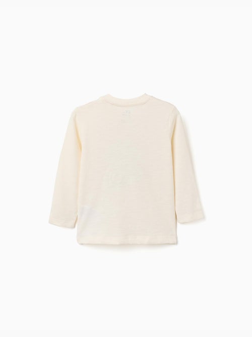 T-shirt en coton avec imprimé caméléon - Kiabi
