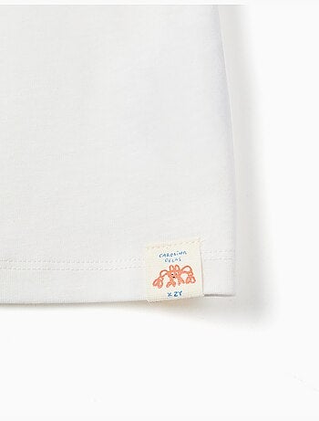 T-shirt en coton avec imprimé Carolina Celas x Zippy