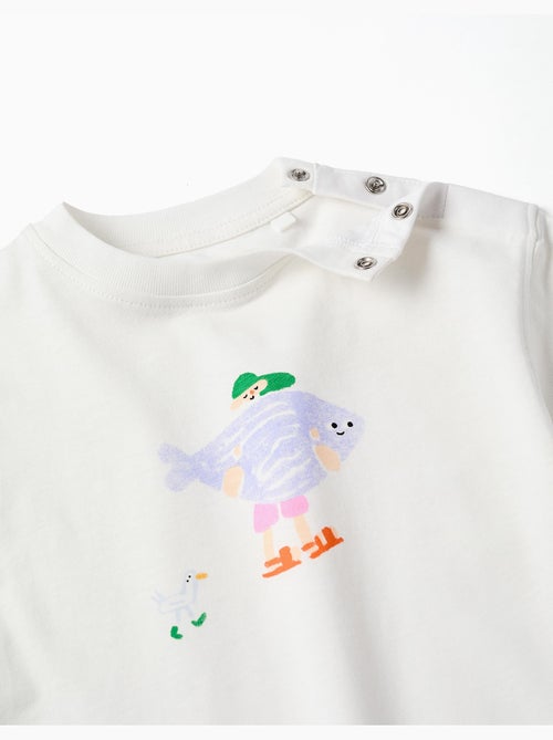 T-shirt en coton avec imprimé Carolina Celas x Zippy - Kiabi