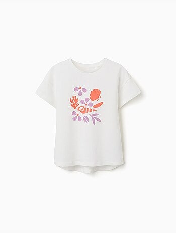 T-shirt en coton avec imprimé étoile de mer