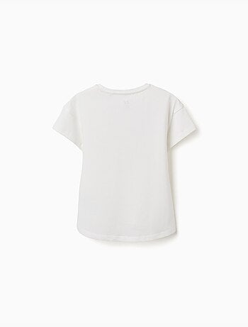 T-shirt en coton avec imprimé étoile de mer