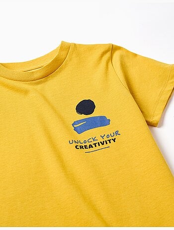T-shirt en coton avec imprimé Just Colors