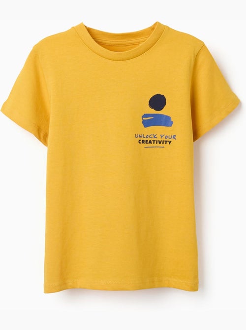 T-shirt en coton avec imprimé Creativity - Kiabi