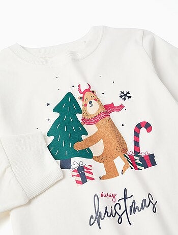 T-shirt en coton avec imprimé de Noël