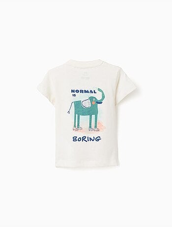 T-shirt en coton avec imprimé éléphant
