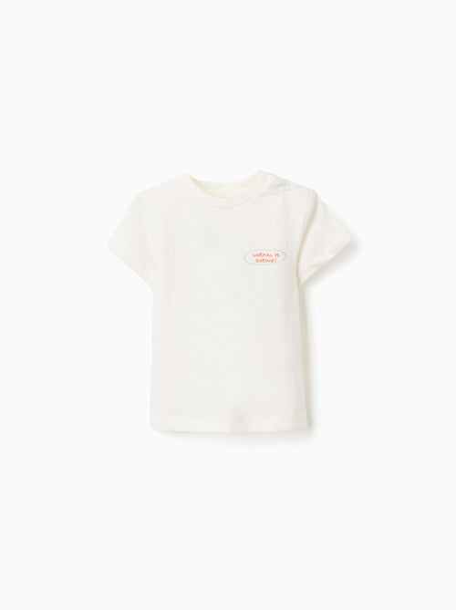 T-shirt en coton avec imprimé éléphant - Kiabi