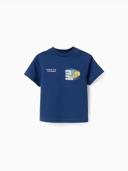 T-shirt en coton avec imprimé éléphant - Kiabi