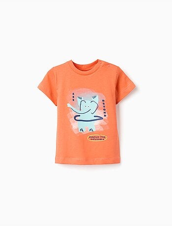 T-shirt en coton avec imprimé éléphant