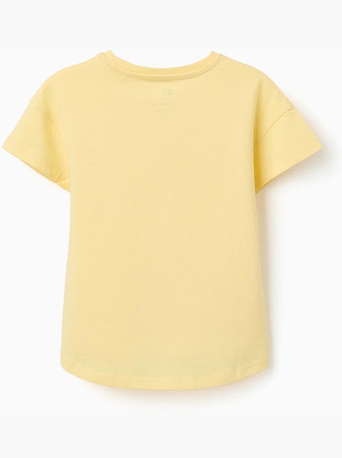 T-shirt en coton avec imprimé en relief à l'avant - Kiabi