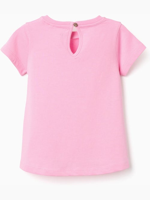 T-shirt en coton avec imprimé en relief à l'avant - Kiabi