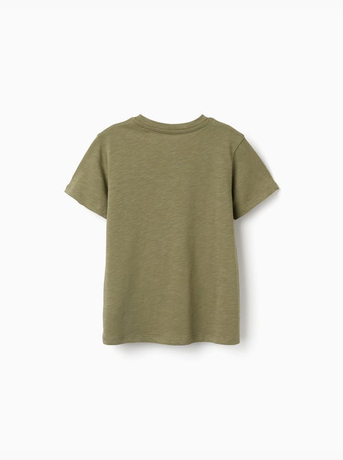T-shirt en coton avec imprimé en relief Lanzarote - Kiabi