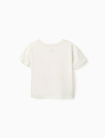 T-shirt en coton avec imprimé étoile de mer