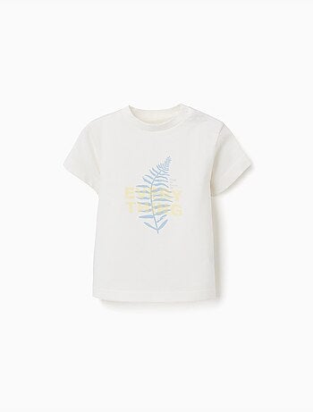 T-shirt en coton avec imprimé Nature