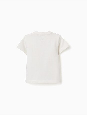 T-shirt en coton avec imprimé Nature