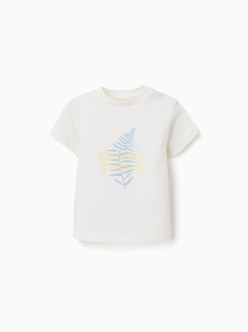 T-shirt en coton avec imprimé Everything - Kiabi