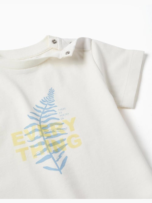 T-shirt en coton avec imprimé Everything - Kiabi