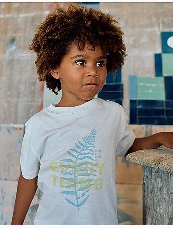 T-shirt en coton avec imprimé Everything