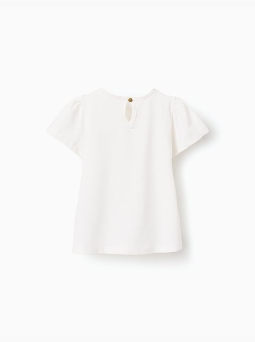 T-shirt en coton avec imprimé Fleurs d'Amour - Kiabi
