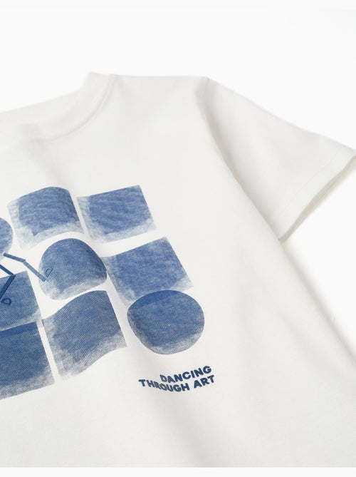 T-shirt en coton avec imprimé formes - Kiabi T-shirt en coton avec imprimé formes - Kiabi