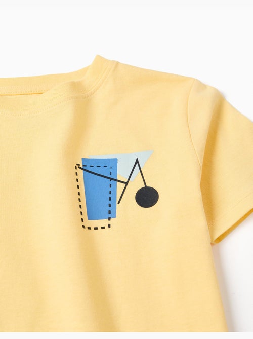 T-shirt en coton avec imprimé formes - Kiabi T-shirt en coton avec imprimé formes - Kiabi