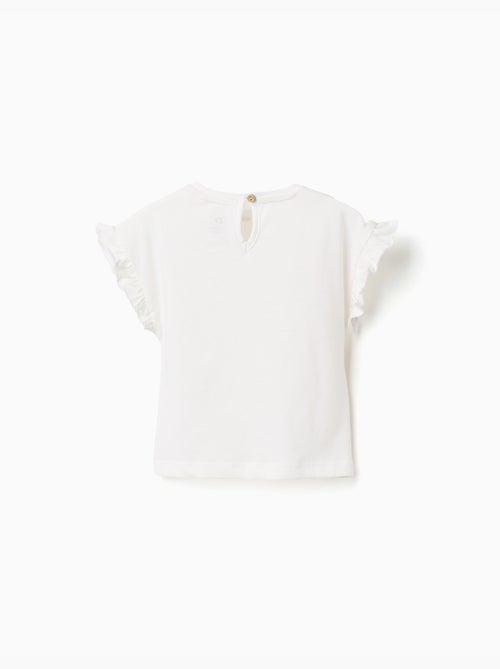 T-shirt en coton avec imprimé fruits et glace - Kiabi