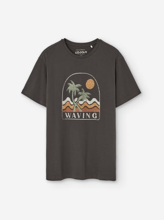 T-shirt en Coton avec Imprimé