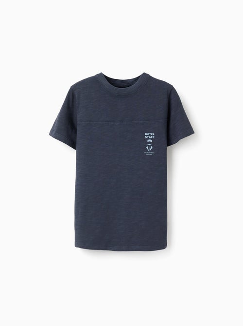 T-Shirt en Coton avec Imprimé Hotel Staff - Kiabi