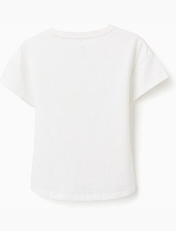 T-shirt en coton avec imprimé Imagination