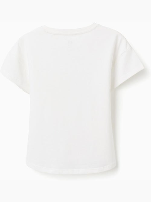 T-shirt en coton avec imprimé Imagination - Kiabi