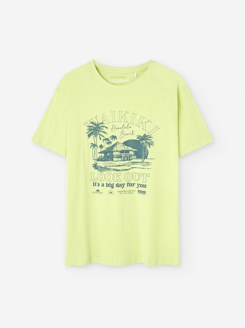 T-shirt en Coton avec Imprimé - Kiabi