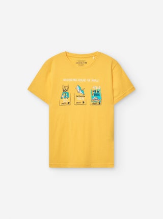 T-shirt en Coton avec Imprimé