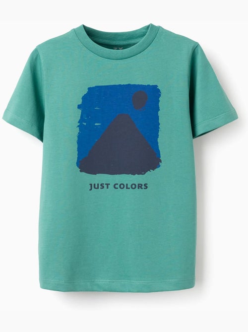 T-shirt en coton avec imprimé Just Colors - Kiabi
