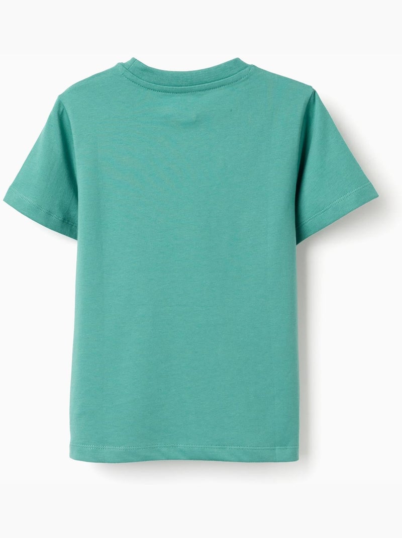T-shirt en coton avec imprimé Just Colors Vert - Kiabi