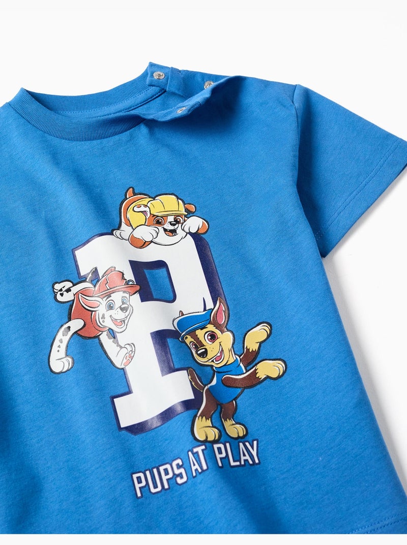 T-shirt en coton avec imprimé La Pat' Patrouille Bleu Bleu - Kiabi