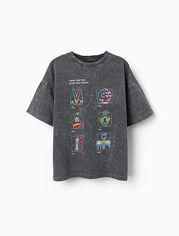 T-shirt en coton avec imprimé Looney Tunes