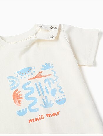 T-shirt en coton avec imprimé Mais Mar