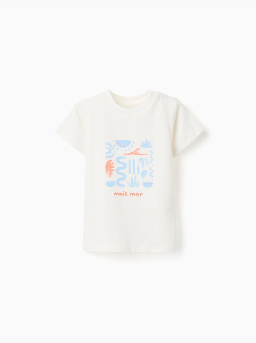 T-shirt en coton avec imprimé Mais Mar - Kiabi