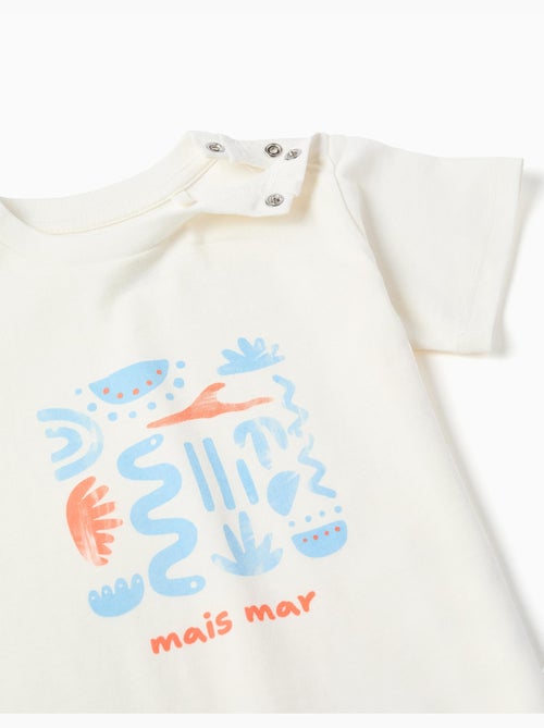 T-shirt en coton avec imprimé Mais Mar - Kiabi