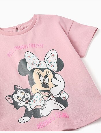 T-shirt en coton avec imprimé Minnie & Figaro