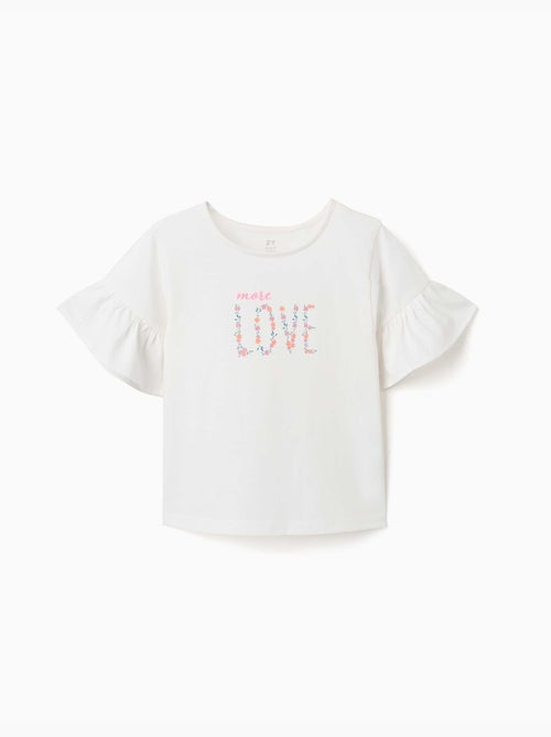 T-shirt en coton avec imprimé More Love - Kiabi T-shirt en coton avec imprimé More Love - Kiabi