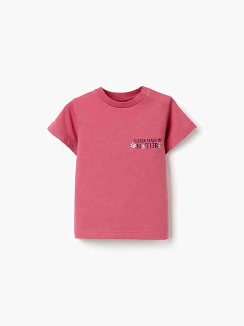 T-shirt en coton avec imprimé Nature - Kiabi