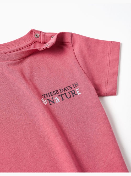 T-shirt en coton avec imprimé Nature - Kiabi