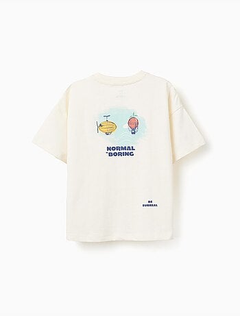 T-shirt en coton avec imprimé Normal is Boring