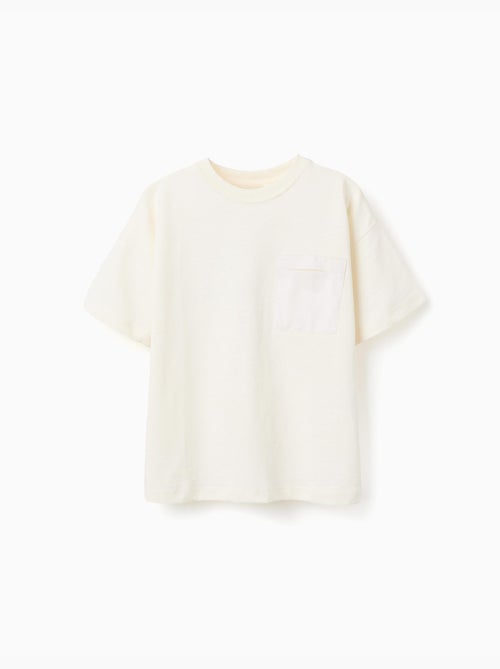 T-shirt en coton avec imprimé Normal is Boring - Kiabi