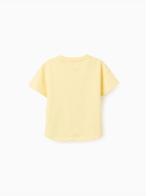 T-shirt en coton avec imprimé palmiers et paillettes - Kiabi T-shirt en coton avec imprimé palmiers et paillettes - Kiabi