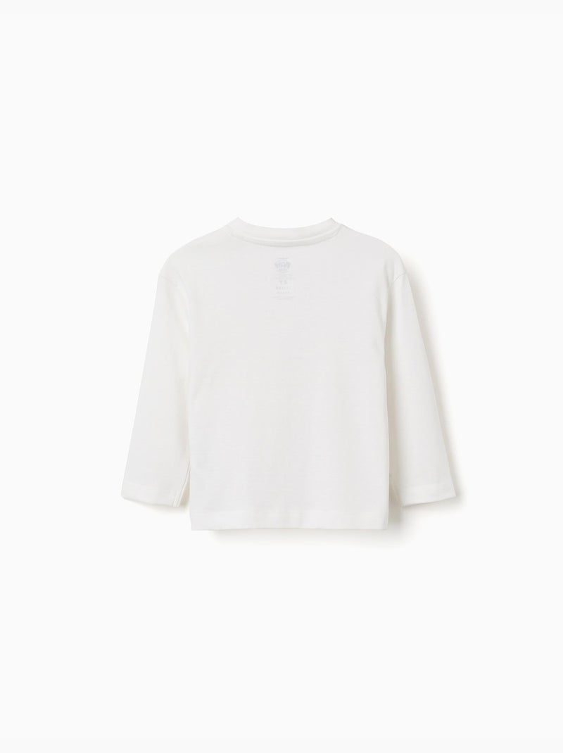 T-shirt en coton avec imprimé Paw Patrol Blanc - Kiabi